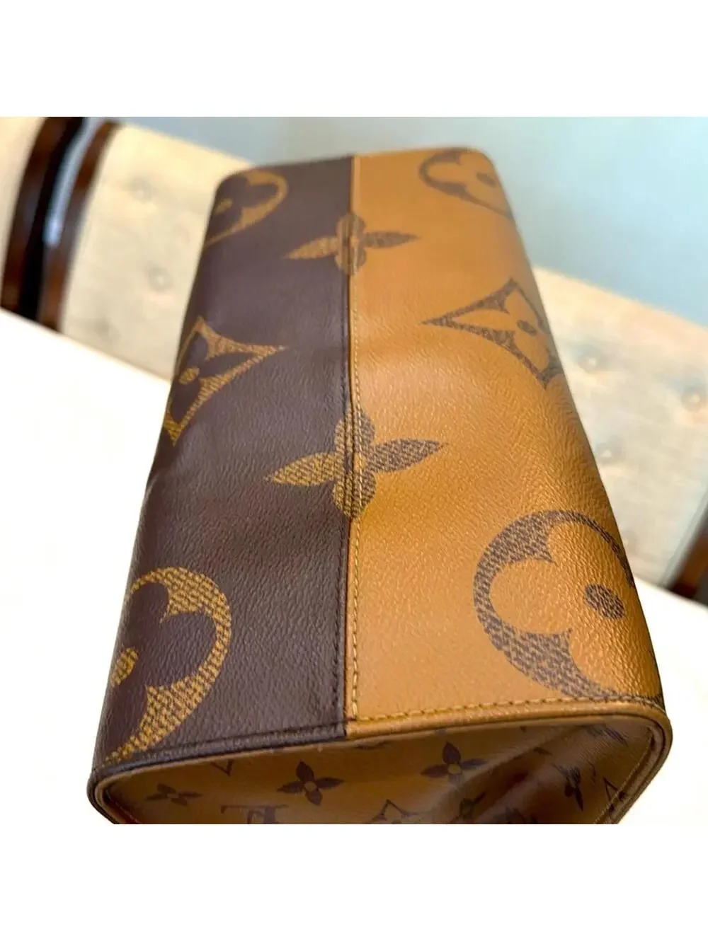 Authentic Louis Vuitton Brown OnTheGo MM Tote Bag